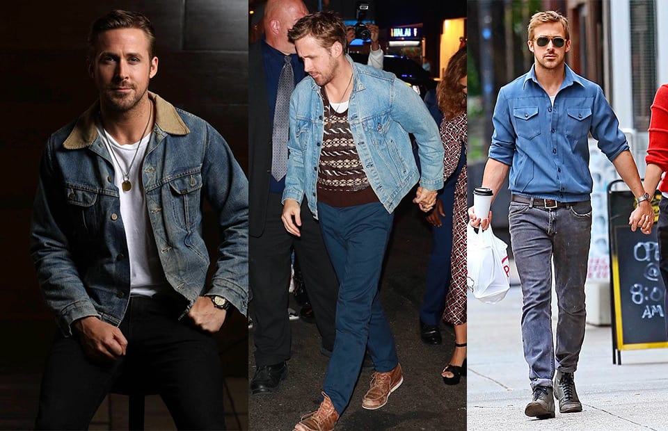 Red T-shirt with Denim Jacket Relaxed Outfits For Men (2 ideas & outfits) |  Lookastic