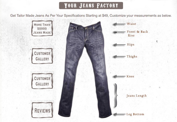 made to order jeans