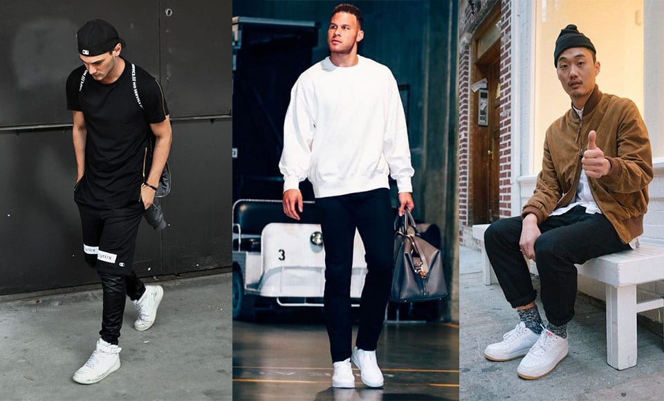 outfits with white nike air force 1