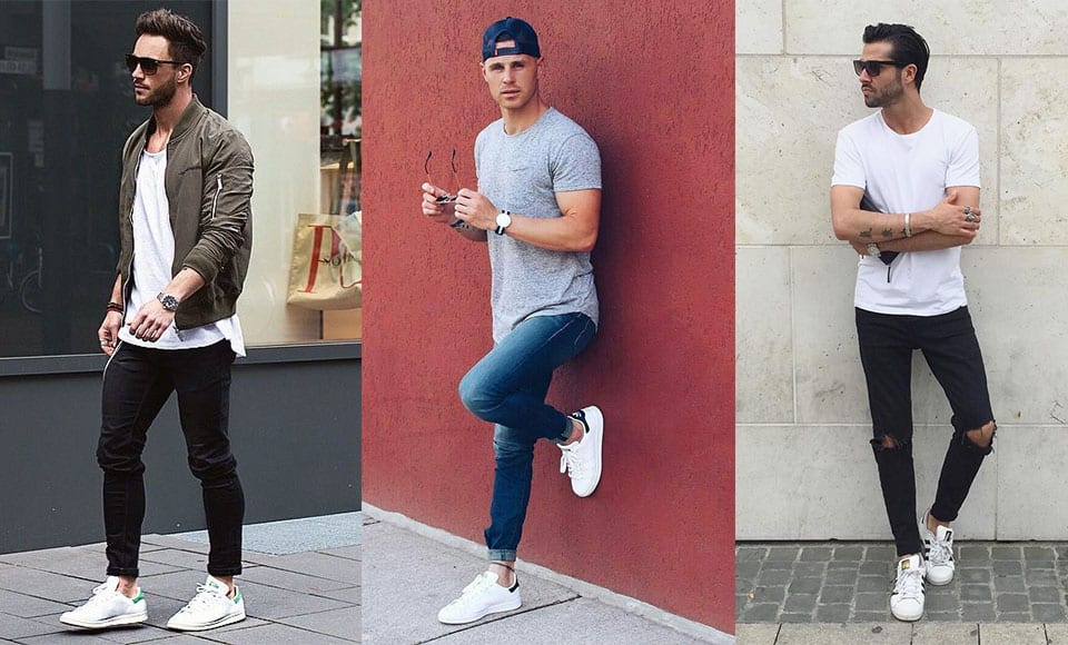 what to wear white vans with