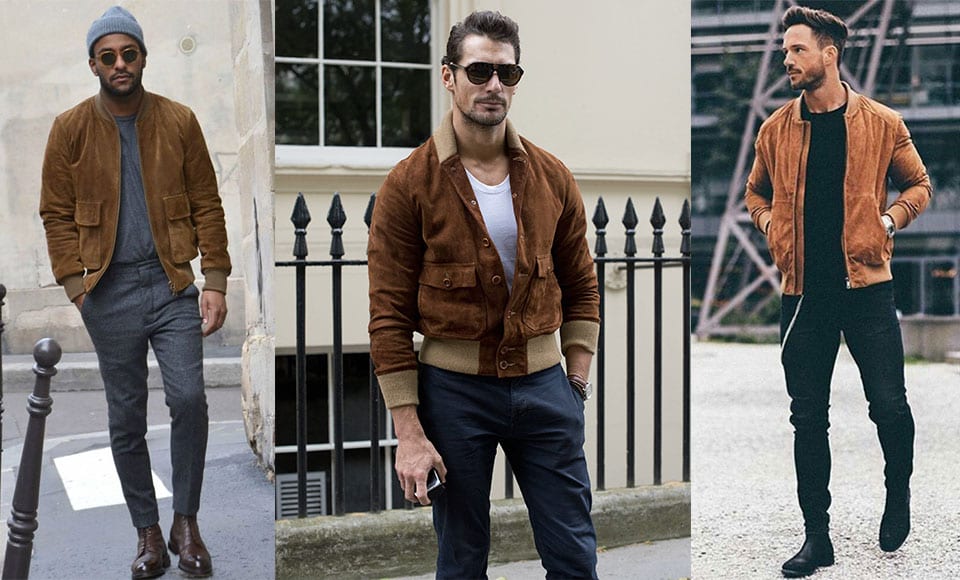 How To Wear A Suede Jacket Five Ways: Men's Outfit Ideas