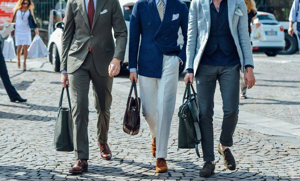 Mens Street Style Slim Blazers and Cropped Pants  Fashion Trends and  Street Style  People  Styles