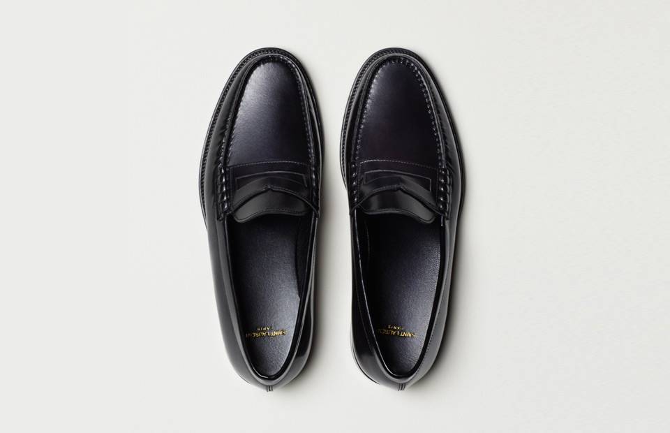 black penny loafers with tassels