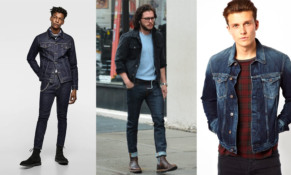 jeans jacket mens outfit