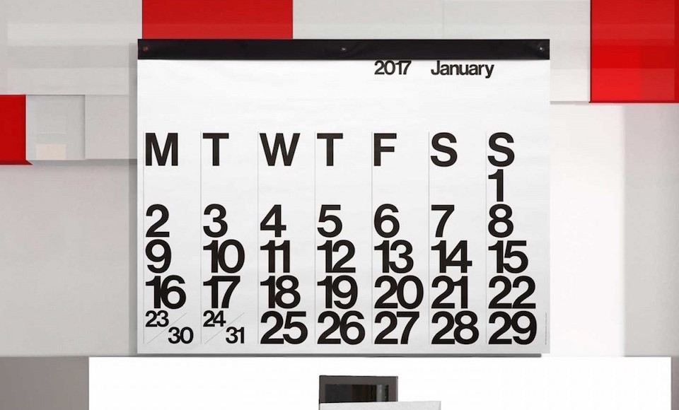 29 Stylish Modern Calendars For Getting Your Sh*t Together In 2017