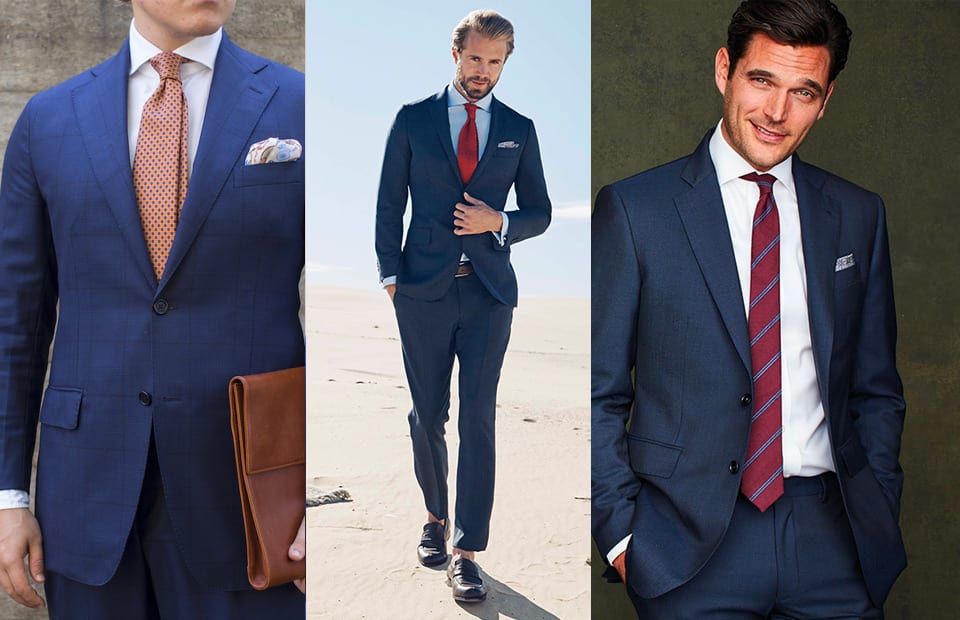 suits to go with red dress