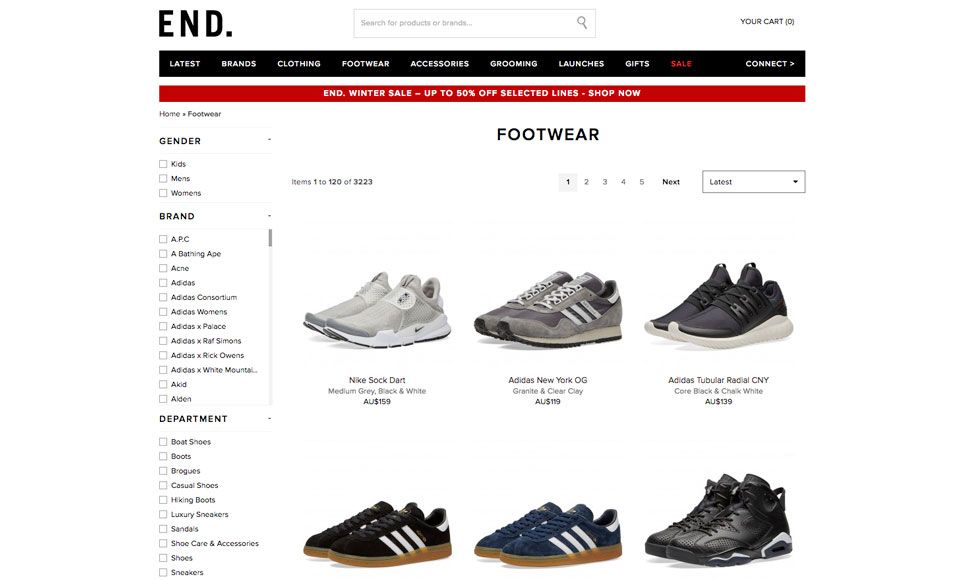 sneakers websites