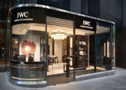 IWC Melbourne boutique with elegant watch displays.