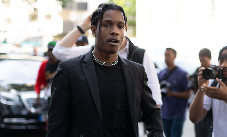 A$AP Rocky Wearing the Coveted Gucci x The North Face Puffer