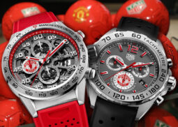 Two TAG Heuer watches for Manchester United fans.