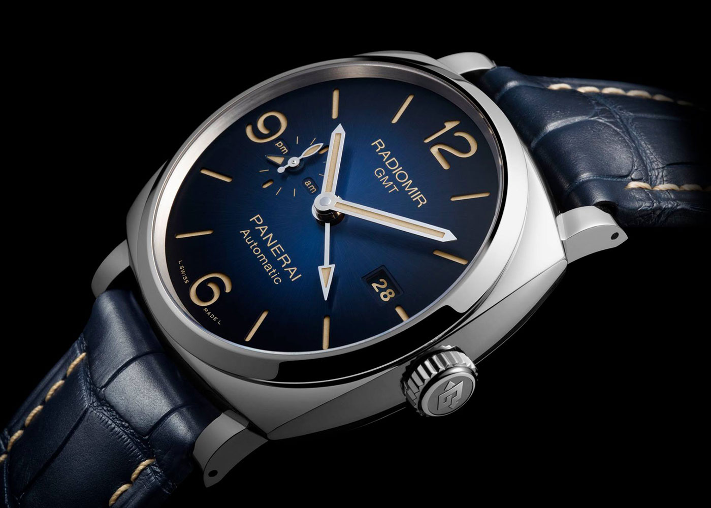 Panerai Radiomir 1940: elegant silver watch.