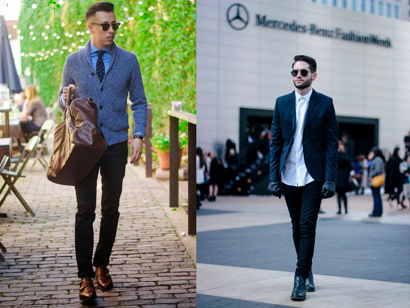 smart casual men black jeans