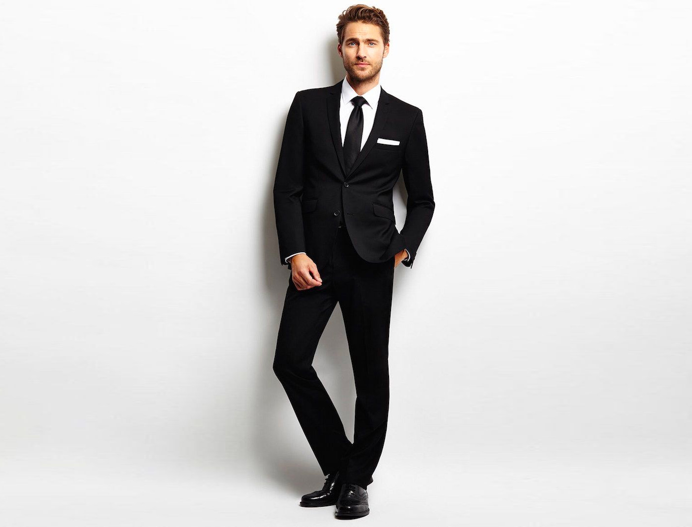 best shoes to wear with black suit