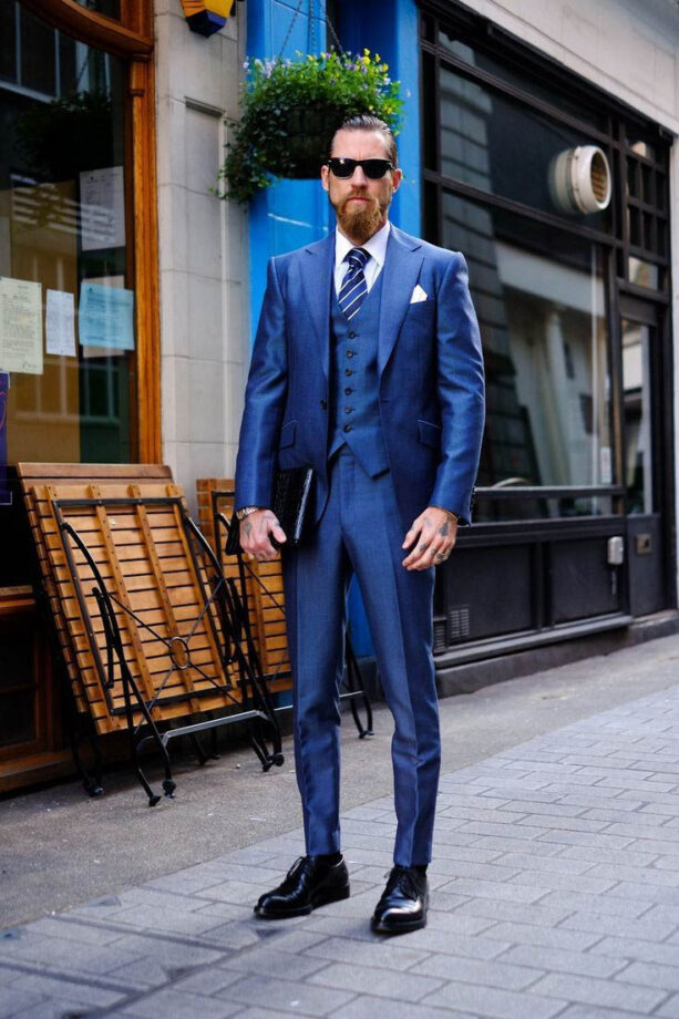 How To Wear Blue Suit 22 Of 51 613x920 