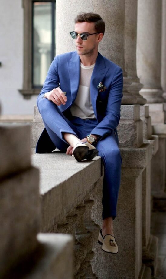 49 Best Blue three piece suit ideas  mens outfits, mens suits, suit fashion