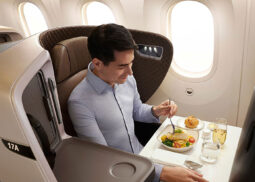 JAL Business Class offers Michelin Star meal.