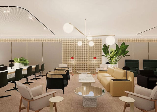 Singapore First Lounge: modern space with virtual tour.