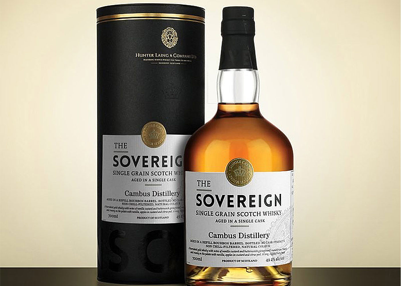 The Sovereign Whisky, Cambus Distillery single cask.