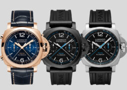 Panerai luxury watches in gold, black, silver.