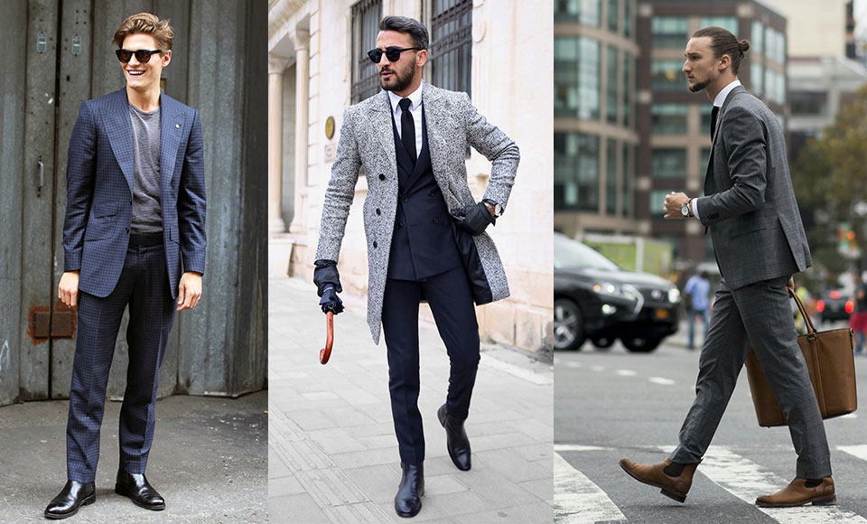 How To Wear Chelsea Boots With Suits, Jeans & Pants For Guys
