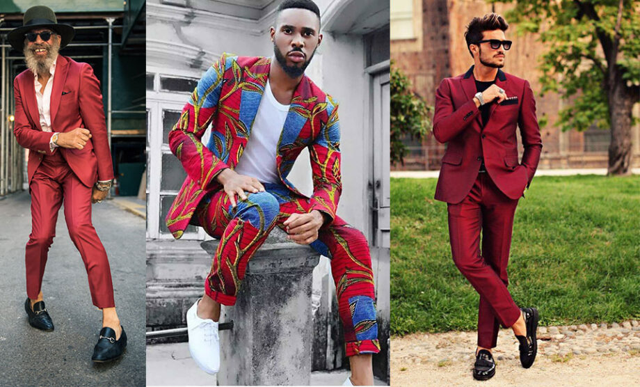 How To Wear & Style A Red or Burgandy Suit