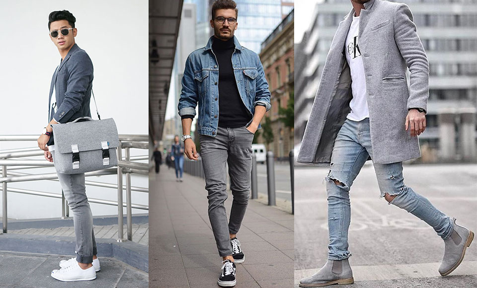 How To Wear & Style Grey Jeans For Men