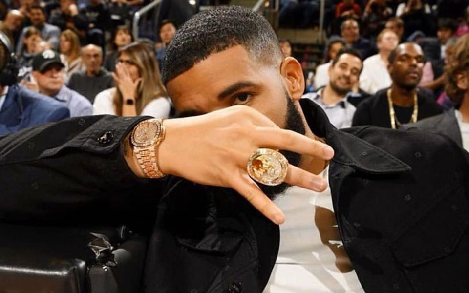 Drake Trolls Joel Embiid at Raptors Game, Flashes Huge Championship Ring