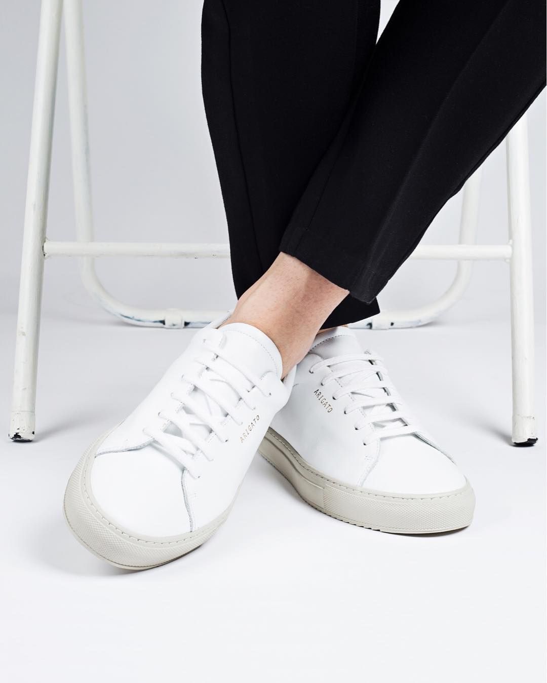 How to Wear White Shoes with Black Jeans
