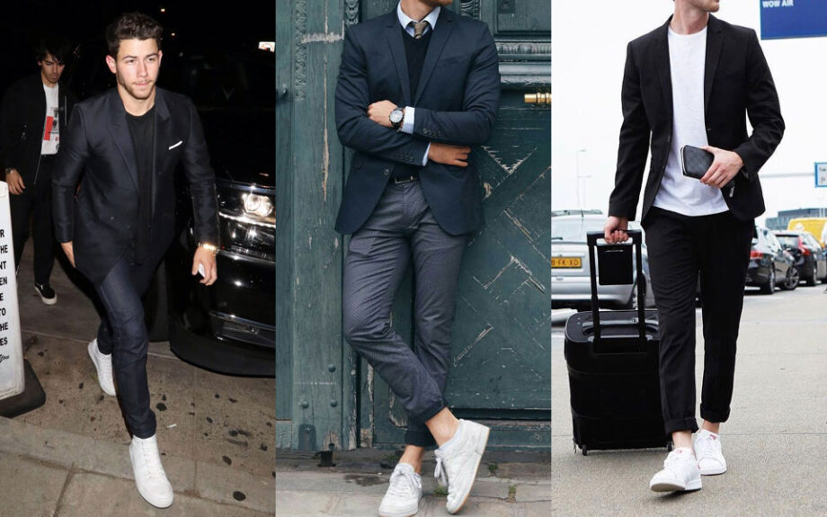 dressing style with white shoes