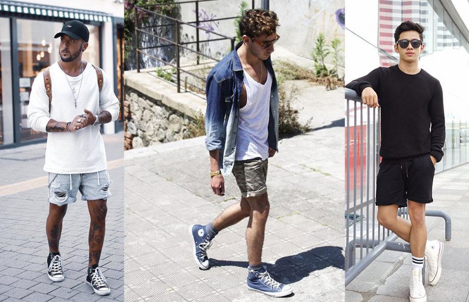 vans high tops with shorts online -