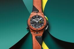 Hublot luxury golf watch with unique design.