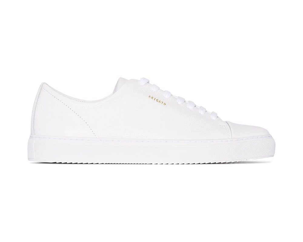 plain white sneakers