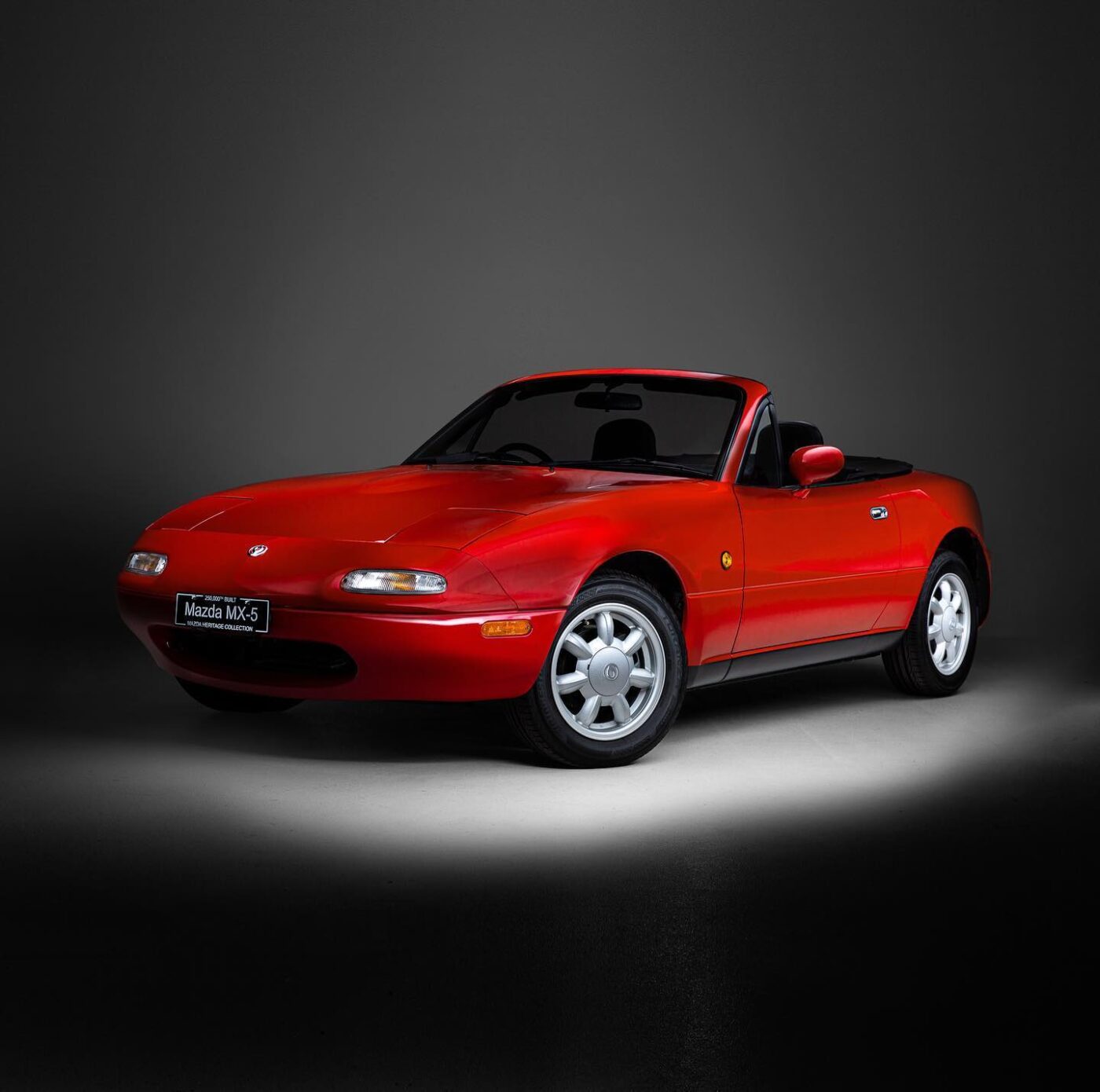 Mazda MX-5 showcased: sleek, sporty future collectible.