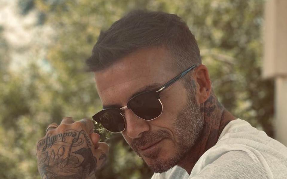 David Beckham Crew Cut With Grown Out Bleach Blonde  Man For Himself