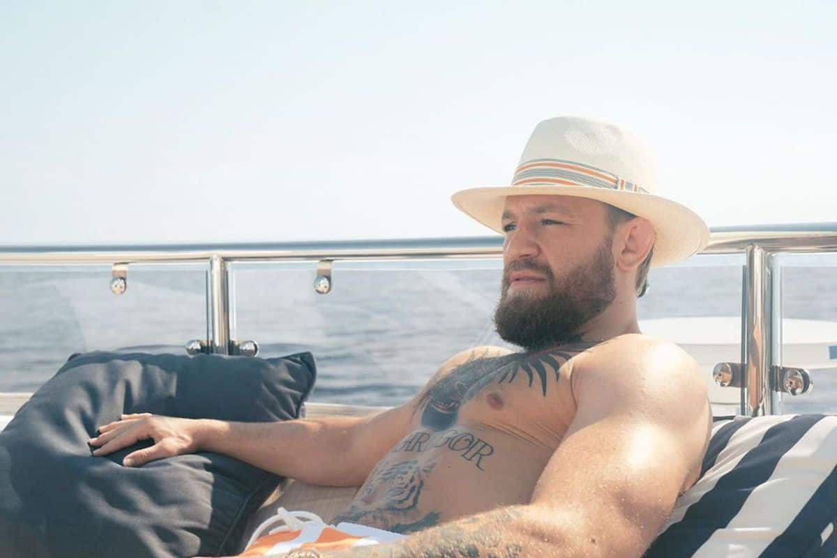 Conor McGregor Goes Shopping Shirtless and in Louis Vuitton Slides