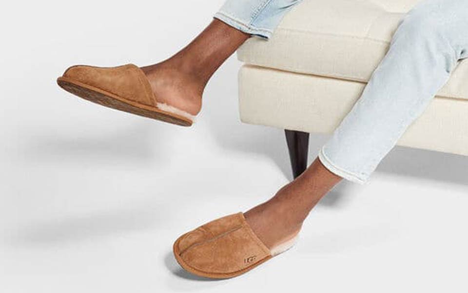 mens slippers without fur