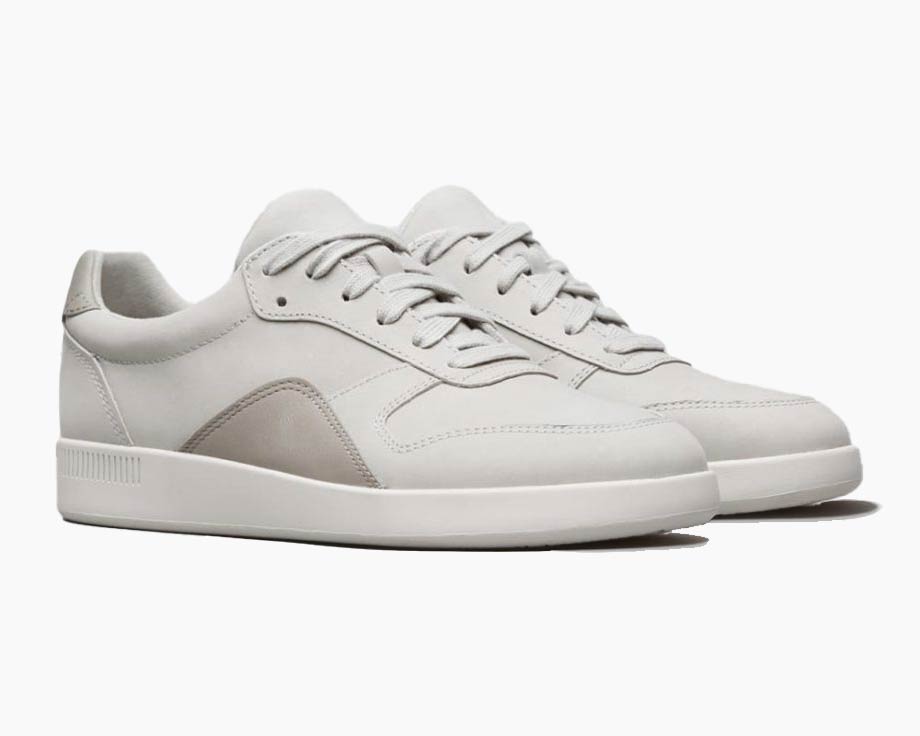 white grey sneakers
