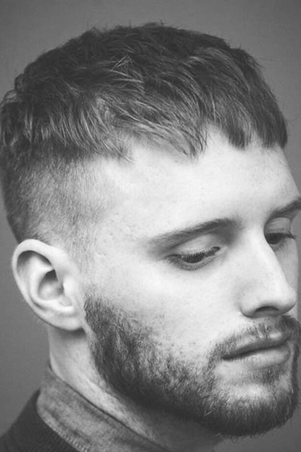 mens short hairstyles french crop 1