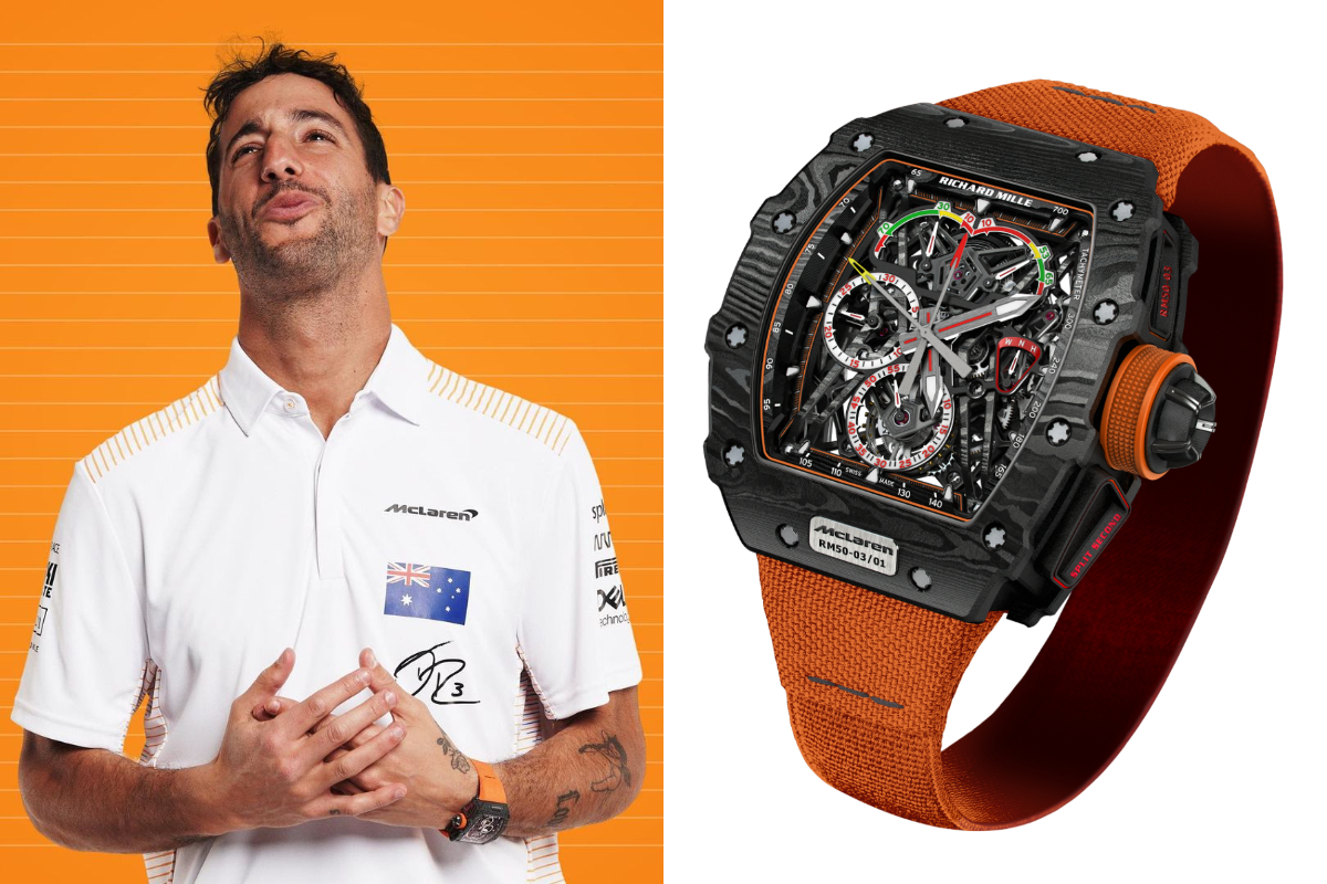 Daniel Ricciardo Hits The Big Time With $1.2m Richard Mille Watch