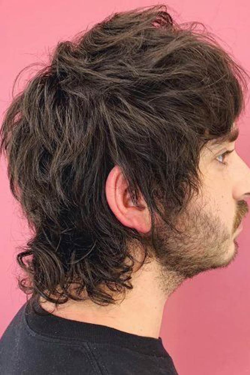 beautiful Mullet Haircut 2021 Male with Curly Hair