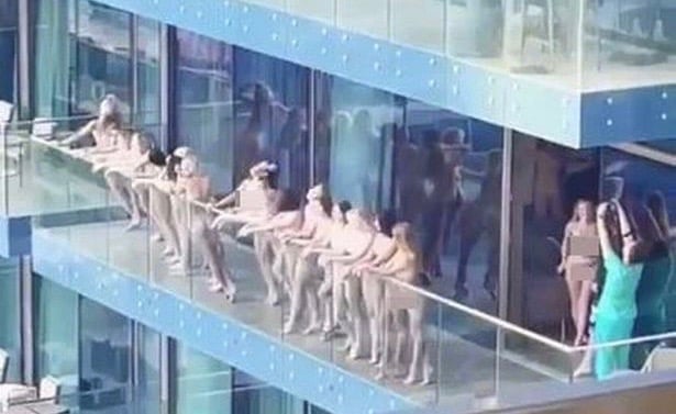 Swimsuit group photographed in Dubai.