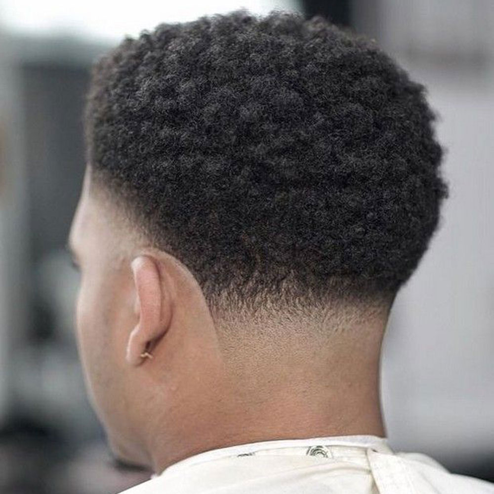 Taper Haircut Black Men Afro