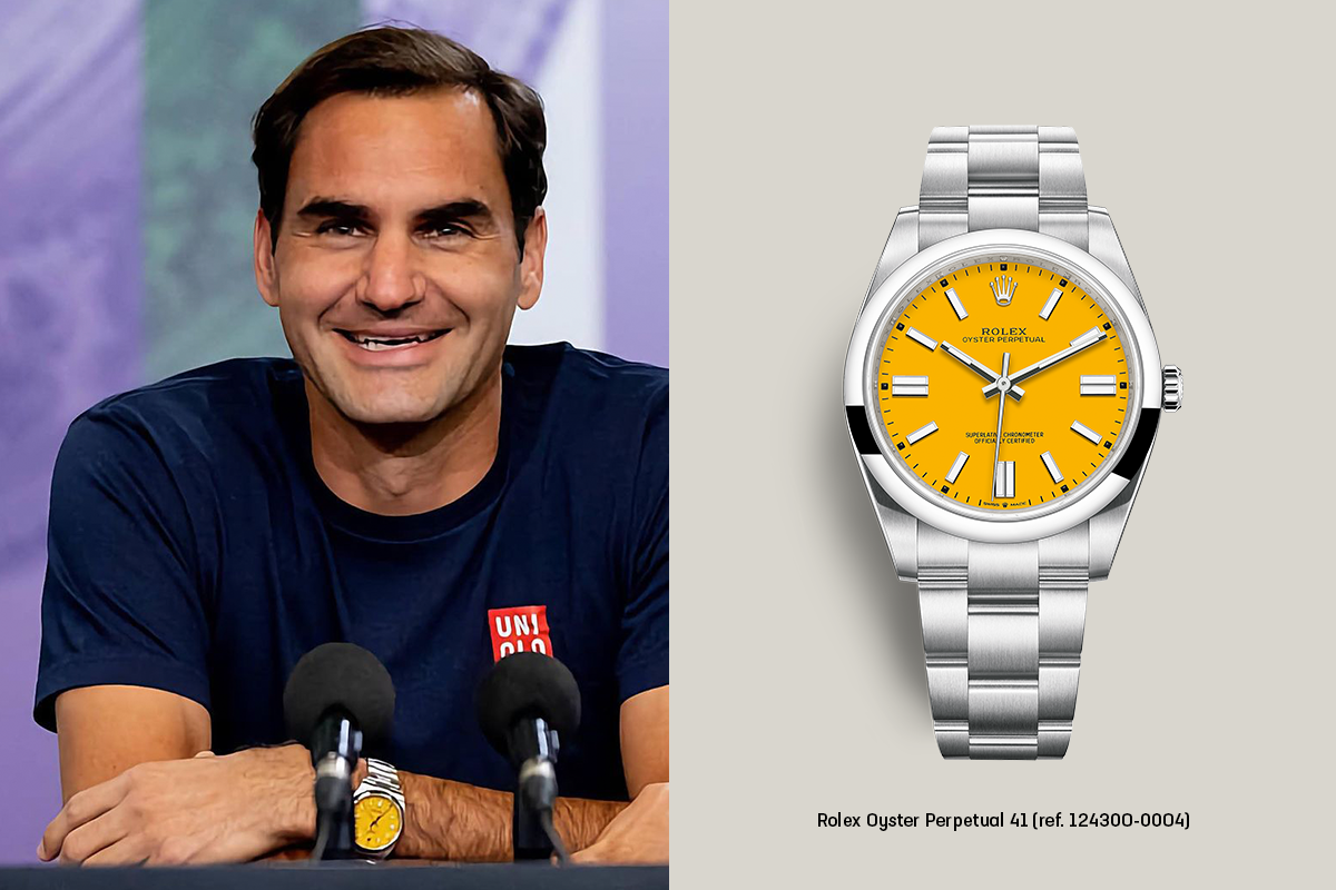 Roger Federer Celebrates Wimbledon Return With New TennisInspired Rolex