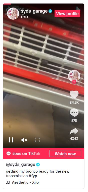 TikTok video by syds_garage features Ford restoration.