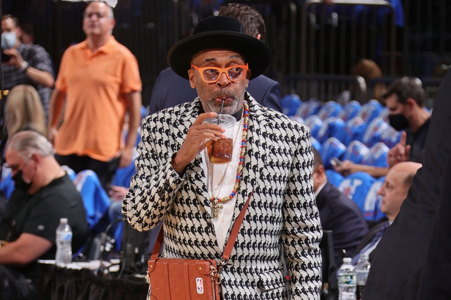Spike Lee's Knicks Outfit Draws Comparisons to 'Fresh Prince of