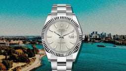Australian fans will love the silver Rolex Datejust.