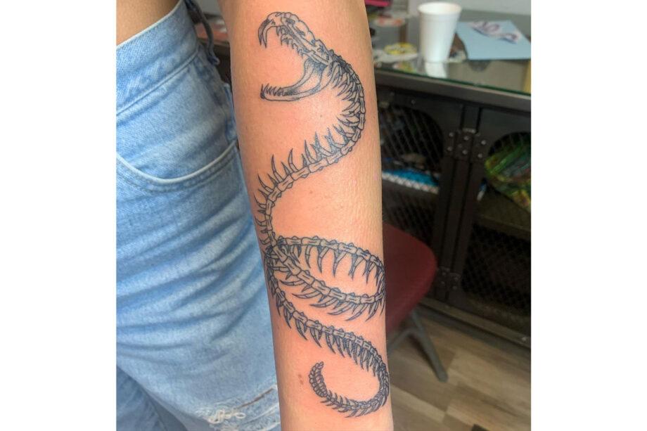 Top 94 about snake forearm tattoo latest  indaotaonec