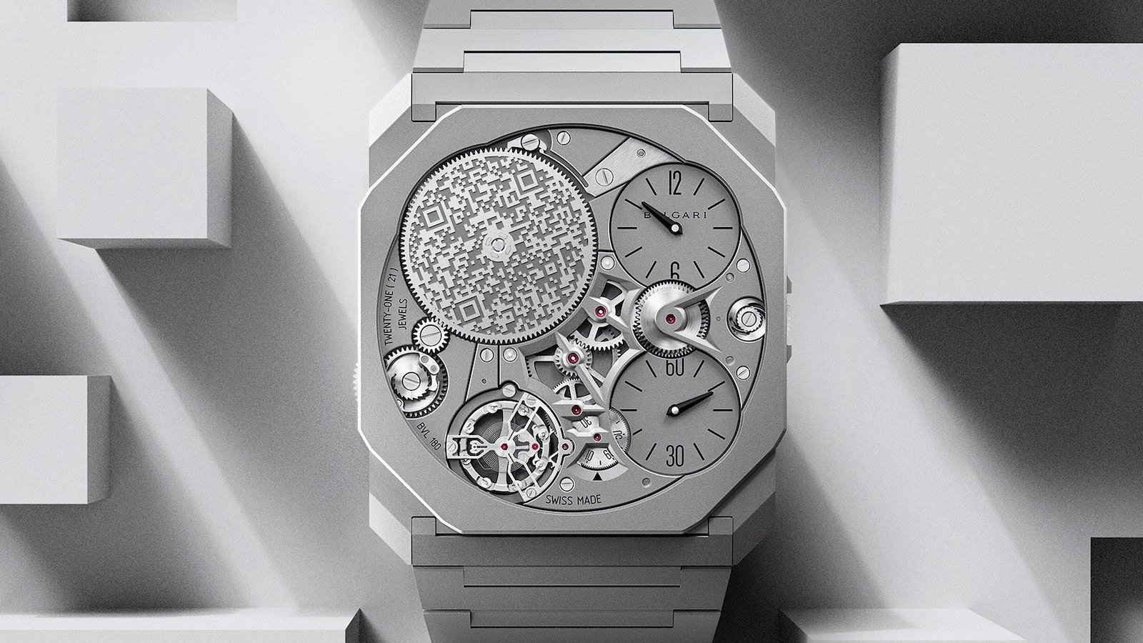Bulgari's Octo Finissimo watch: exposed, modern design.