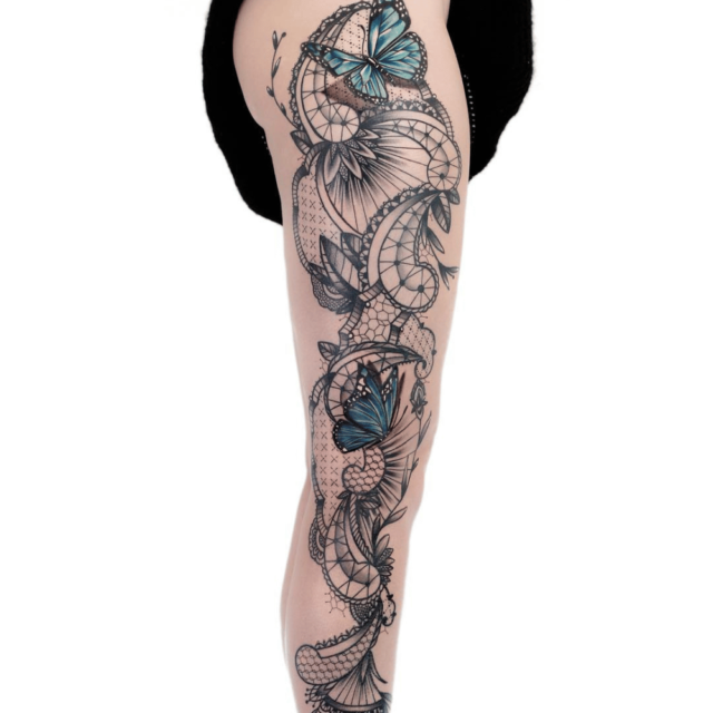 60 Incredible Leg Tattoos  Art and Design