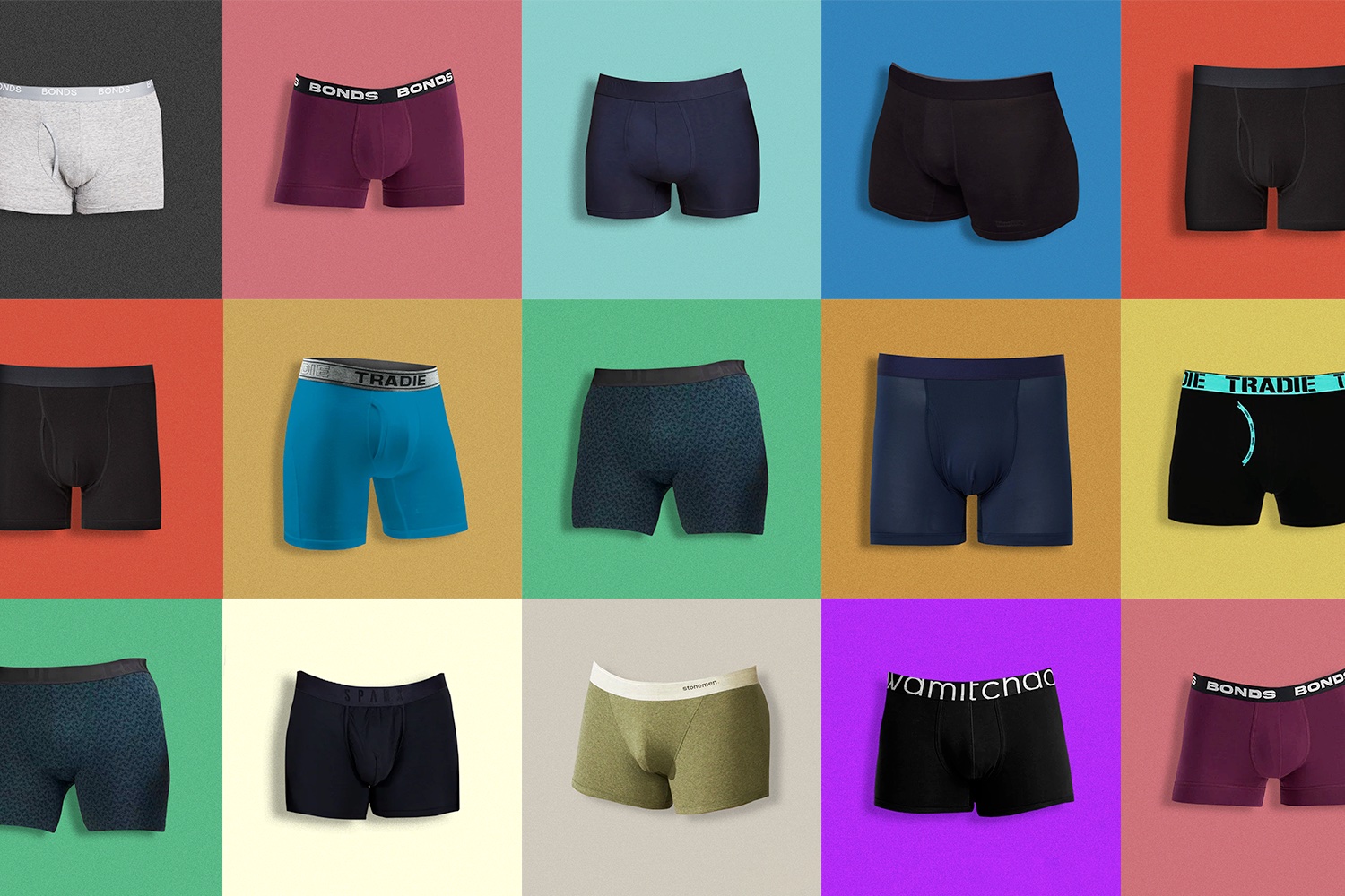 Knobby Underwear Mens Trunk/Boxer Briefs/Fun & Comfortable Unique